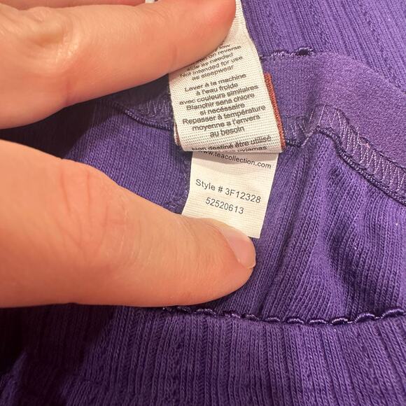 Tea Collection Royal Purple Pointelle Leggings - Picture 6 of 6
